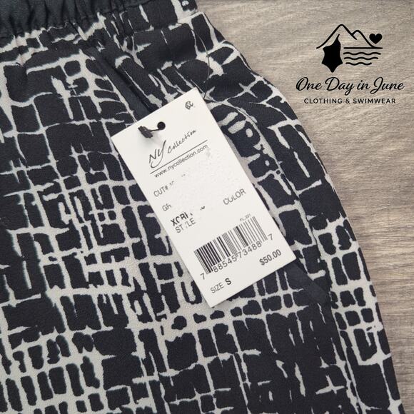 NY Collection Drawstring Casual Pants Size S - Picture 2 of 6